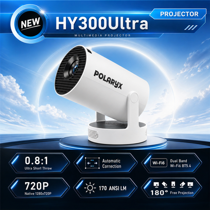Polaryx HY300 Ultra Portable Smart Mini Projector